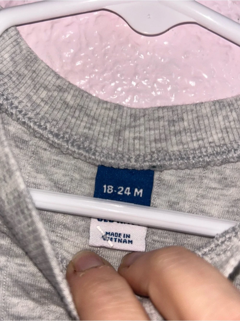 Old Navy Gray Kids Sweatshirt with Black Tree Graphics